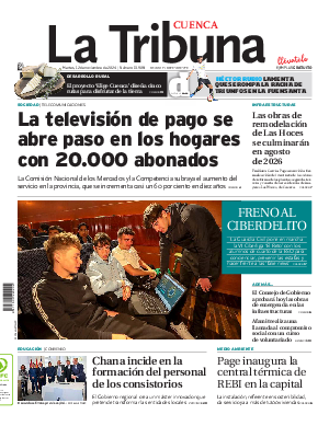 Portada La Tribuna de Cuenca