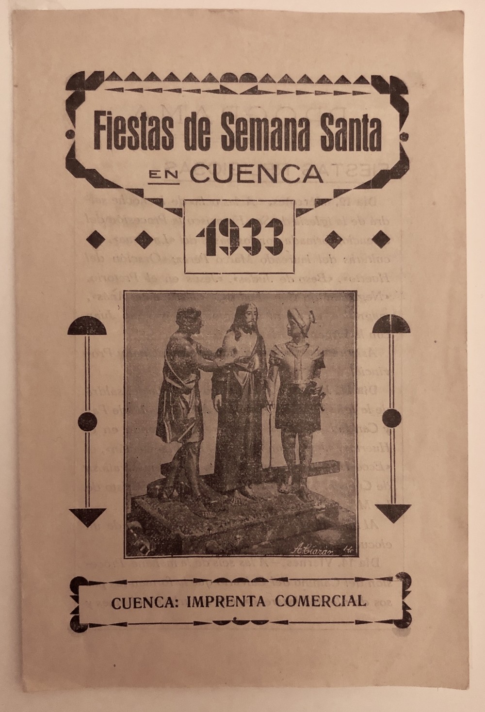 Cartel de Semana Santa del año 1933