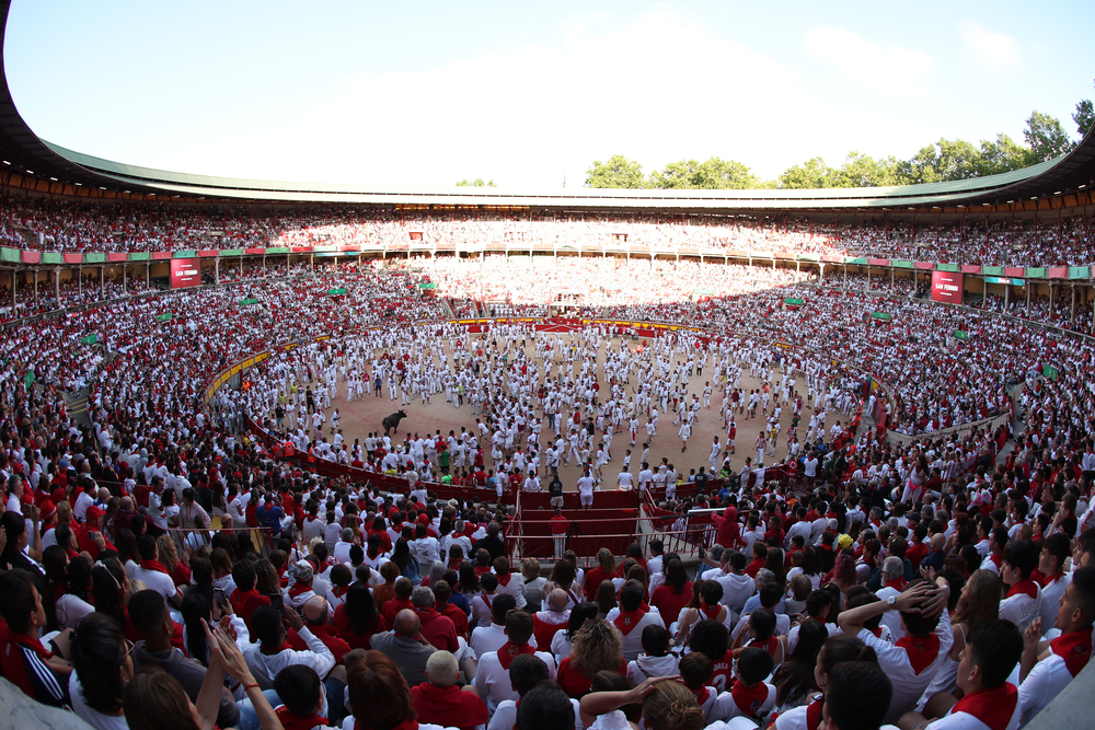 Séptimo encierro de los Sanfermines  / EFE