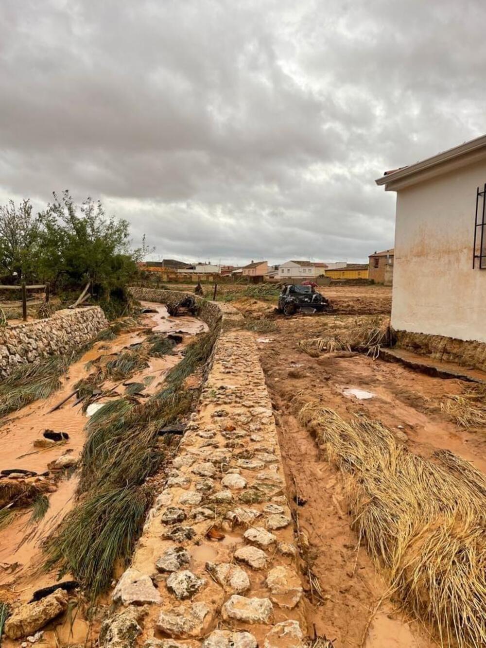 La DANA genera estragos y causa el caos en Buenache de Alarcón   / B. PRIETO