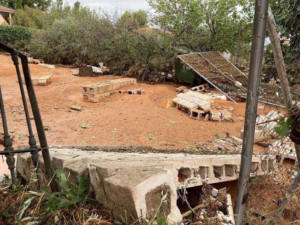 La DANA genera estragos y causa el caos en Buenache de Alarcón   / B. PRIETO