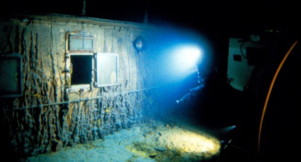 A handout image from a rare dive at the resting place of the Titanic's wreck  / WHOI ARCHIVES/©WOODS HOLE OCEANOGRAPHIC INSTITUTIO