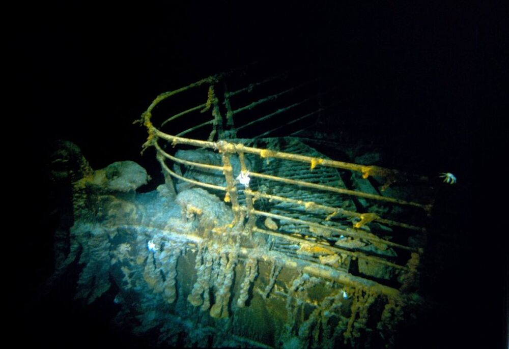 A handout image from a rare dive at the resting place of the Titanic's wreck  / WHOI ARCHIVES/©WOODS HOLE OCEANOGRAPHIC INSTITUTIO