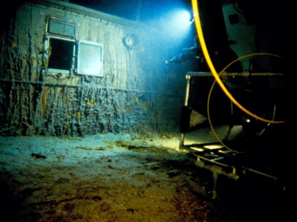 A handout image from a rare dive at the resting place of the Titanic's wreck  / WHOI ARCHIVES/©WOODS HOLE OCEANOGRAPHIC INSTITUTIO