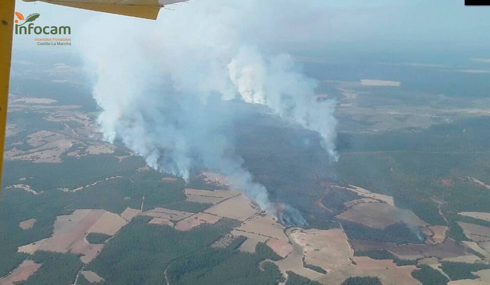 El incendio de Valverdejo repercute en una subestación del AVE