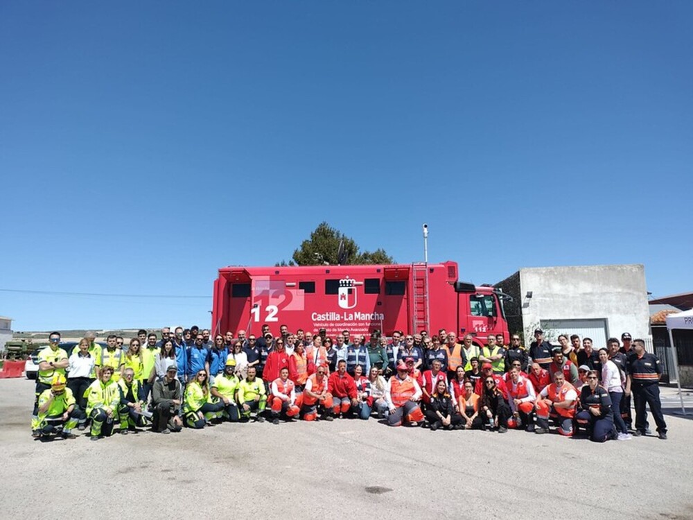 Alrededor de 170 personas han participado en el simulacro