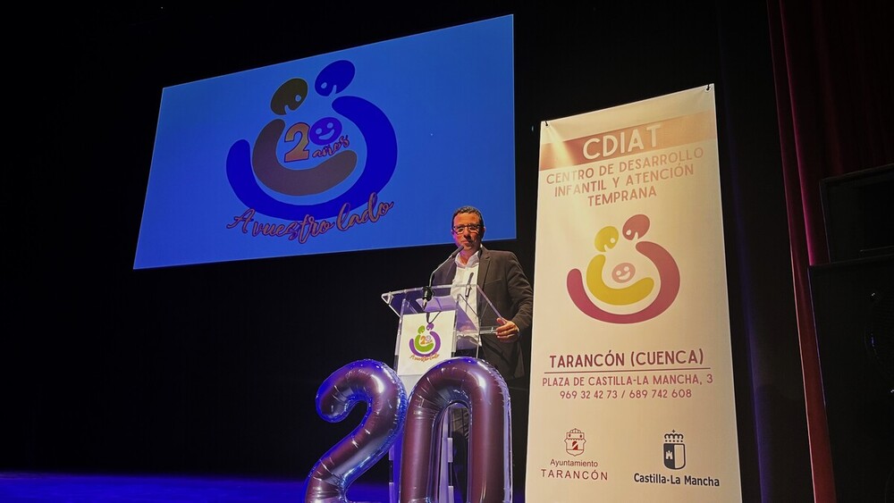 Un momento de la Gala del 20º Aniversario de la apertura del Centro de Desarrollo Infantil y Atención Temprana (CDIAT) de Tarancón