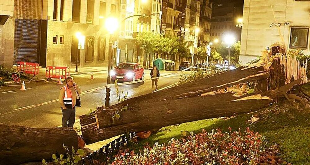 Bilbao fue una de las zonas más afectadas por el temporal.