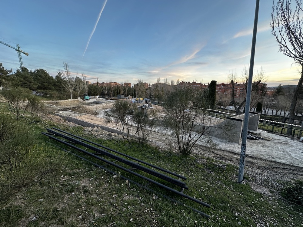 La nueva pista de skate del Parque Dos Ríos contará, entre otros elementos, con bowl, rampas planas y curvas, quarter y cajón barandilla.