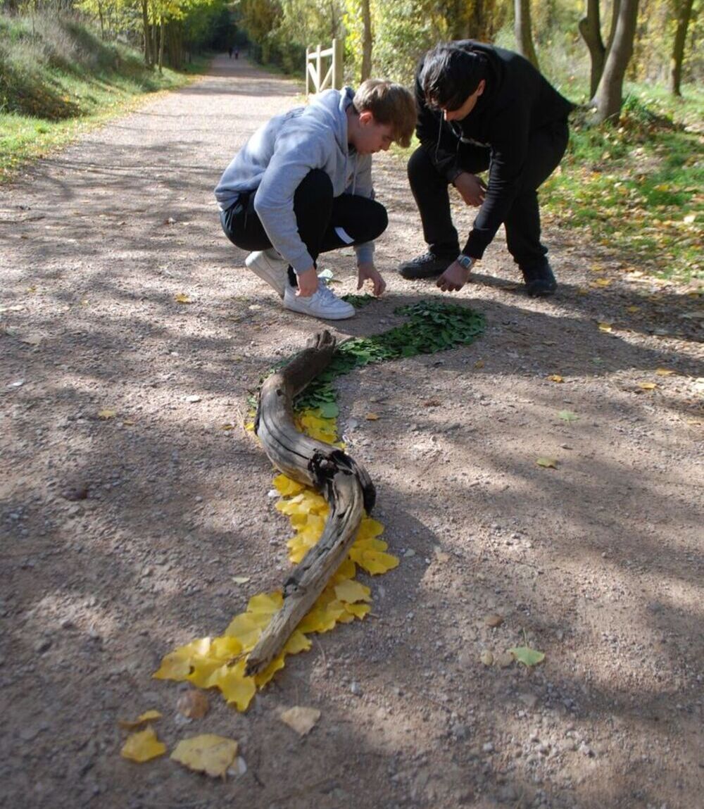 'Land Art' en el instituto Hervás y Panduro