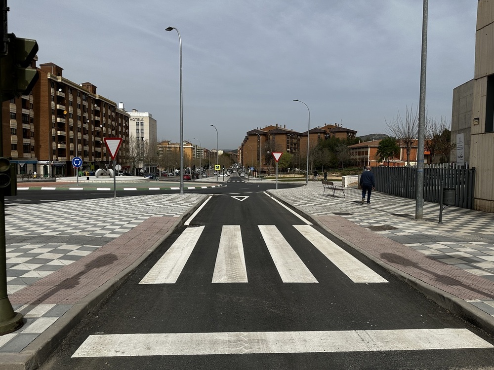 Se ha construido un nuevo tramo de vía de servicio de 151 metros de longitud.