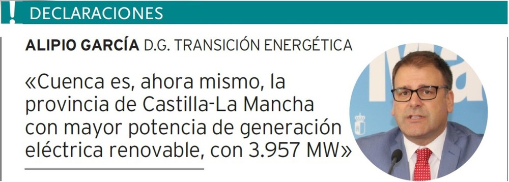 Cuenca casi cuadruplica su potencia en renovables en ocho años