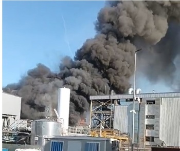 Explosión en el laboratorio Alcaliber del polígono de Toledo