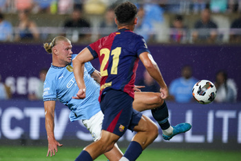 La cantera del Barça frena al Manchester City en Orlando