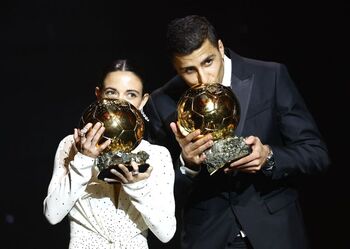 Rodri Hernández y Aitana Bonmatí brillan en el Balón de Oro