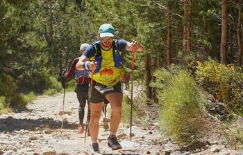 Daniel Caballero completa la novena maratón del reto en Ibiza