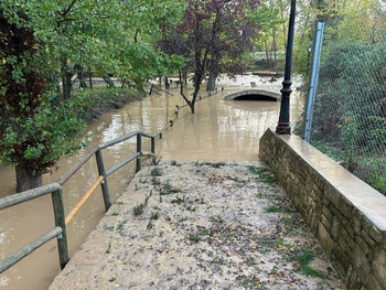 La DANA rompe un puente en Landete y lo deja «partido en dos»