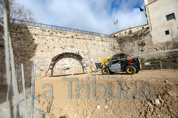 Comienzan a excavar un túnel bajo el Puente de la Trinidad