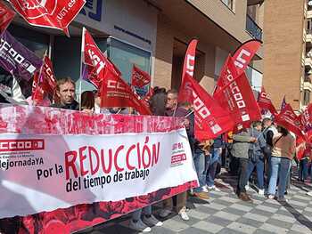 CCOO y UGT se echan a la calle para exigir la jornada de 37,5