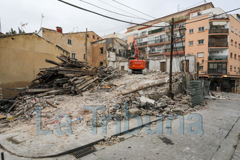 La demolición del edificio de los Tintes concluirá esta semana